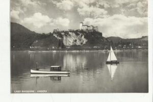 Lago-Maggiore-Angera-Vecchia-Cartolina-Con-Barca
